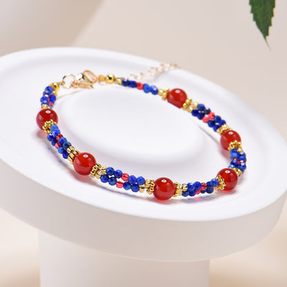 Lapis Lazuli Carnelian Energy Set