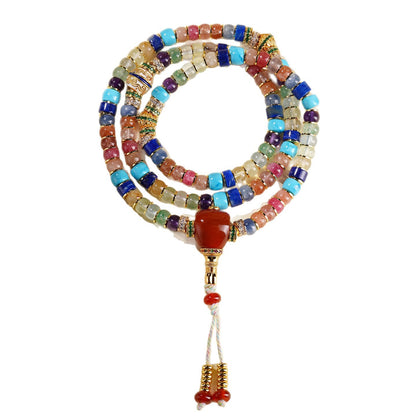Multi Gem Fortune Mala Bracelet