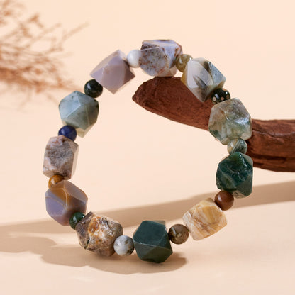 Ocean Chalcedony Peace Bracelet