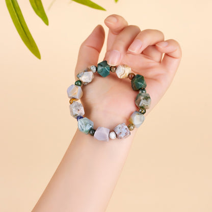 Ocean Chalcedony Peace Bracelet