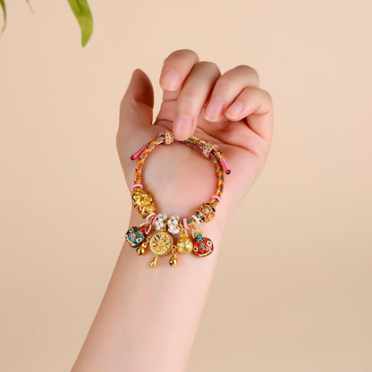 Pixiu Gold Devouring Beast Drum Bracelet
