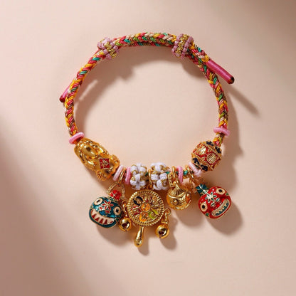 Pixiu Gold Devouring Beast Drum Bracelet