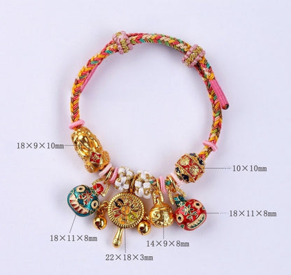 Pixiu Gold Devouring Beast Drum Bracelet