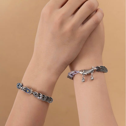 Pixiu Koi Five Emperor Coins Bracelet