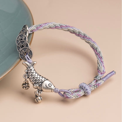 Pixiu Koi Five Emperor Coins Bracelet