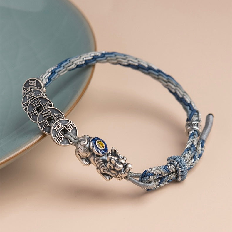 Pixiu Koi Five Emperor Coins Bracelet