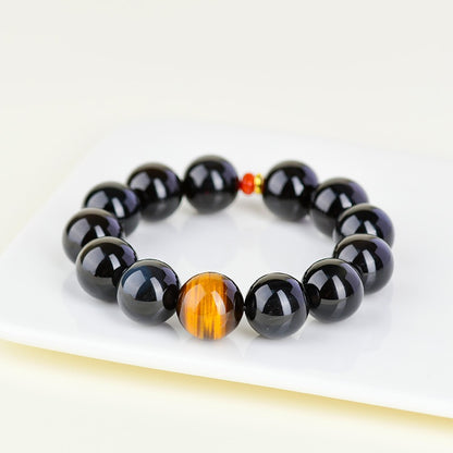 Rainbow Eye Obsidian Protection Bracelet