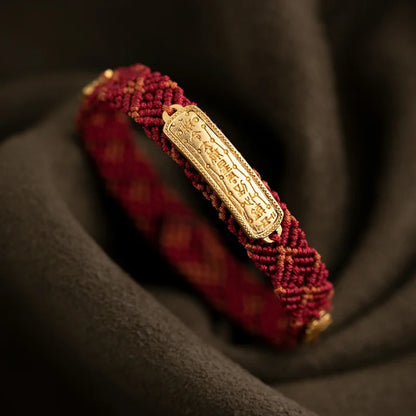 Fortune & Karma Red Talisman Coin Protection Bracelet