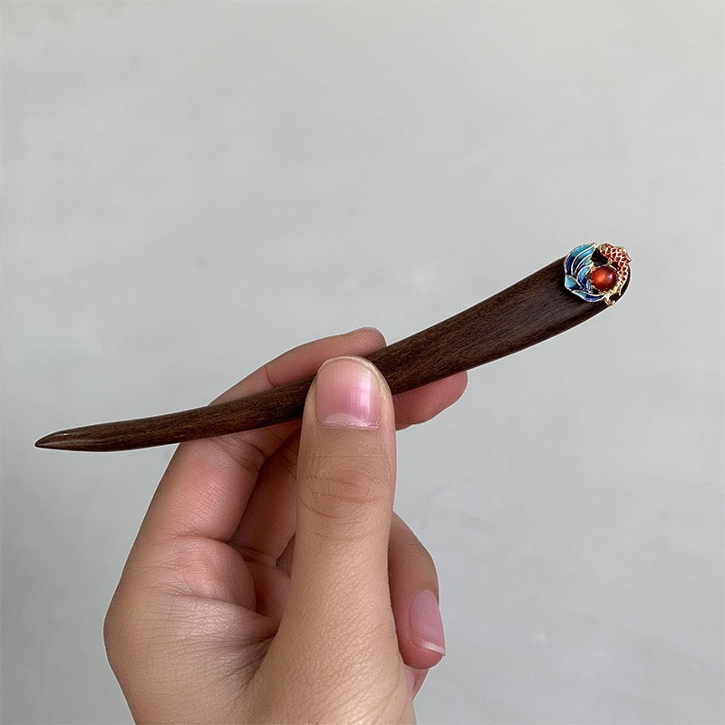 Sandalwood Koi Hair Stick