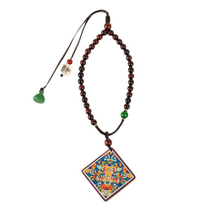 Sandalwood Peace Amulet Car Hanging