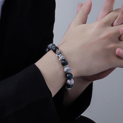 Silver-plated wealth Pixiu bracelet
