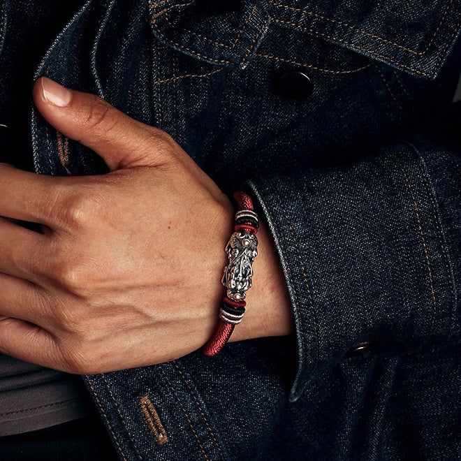 Silver Pixiu Vajra Knot Fortune Bracelet