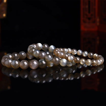 Silver Sunstone Cat Eye Bracelet