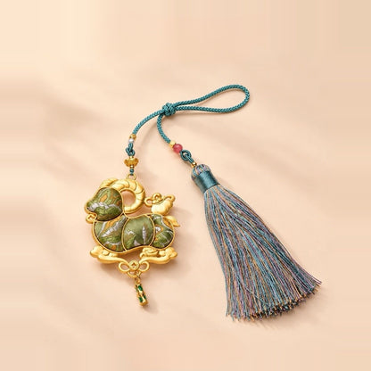 Song Brocade Five Blessings Goat Tassel Charm