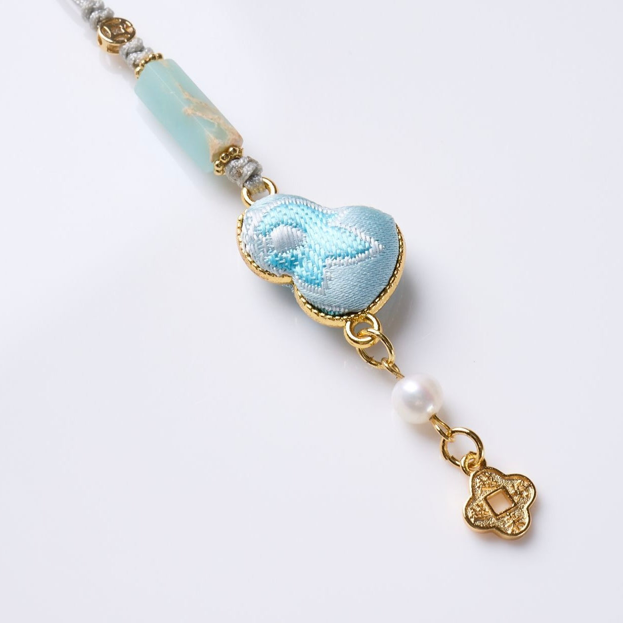 Song Brocade Lucky Gourd Hanging Charm