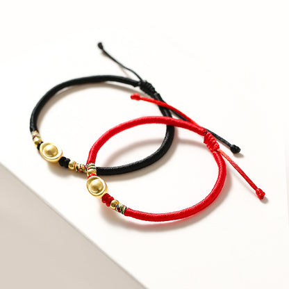 Sycee Wealth Red String Bracelet