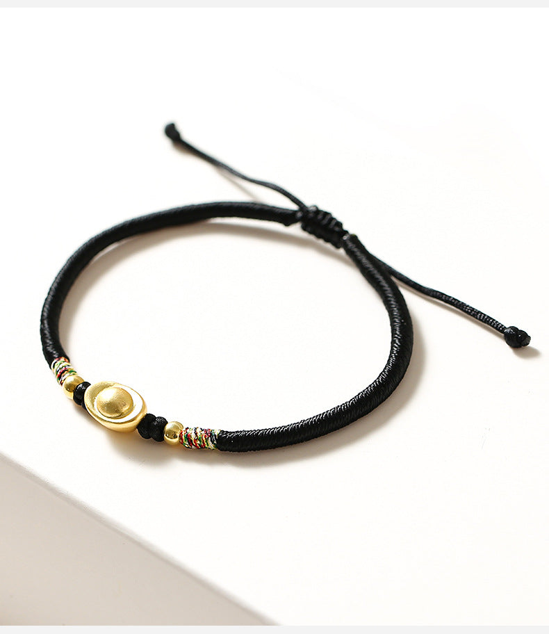 Sycee Wealth Red String Bracelet