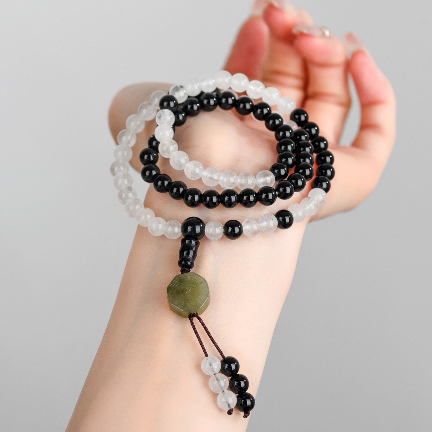 Taoist Yin Yang 81 Bead Bracelet