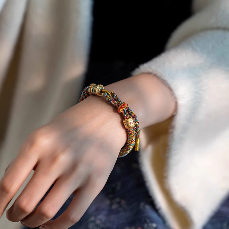 Tibetan Six Mantra Prayer Bracelet