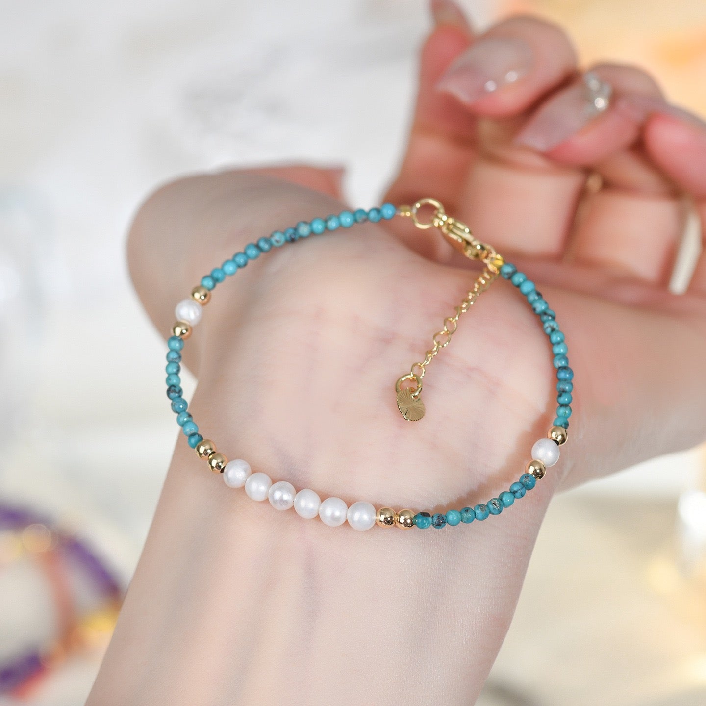 Turquoise Pearl Harmony Bracelet