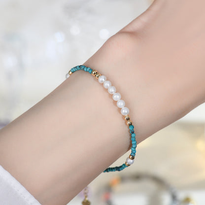 Turquoise Pearl Harmony Bracelet