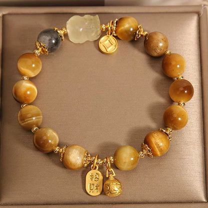 Wealth Guardian Crystal Bead Bracelet