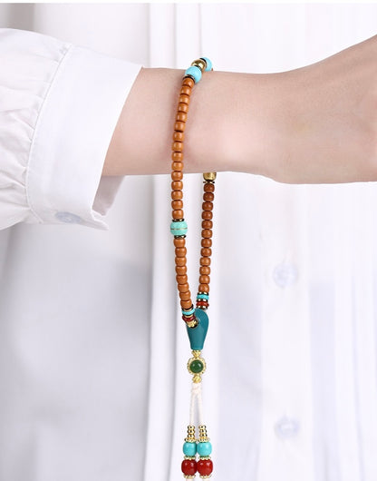 Wild Olive Pit Handheld Mala Beads