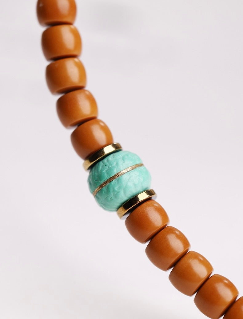 Wild Olive Pit Handheld Mala Beads