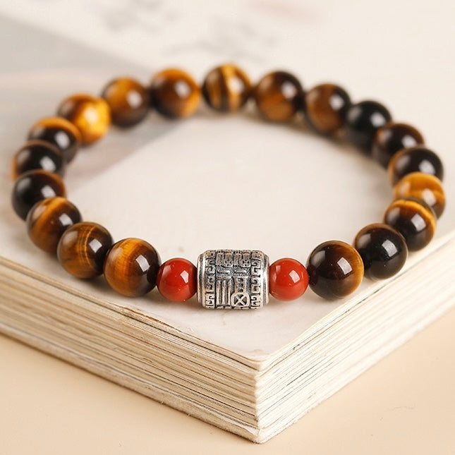 Yellow Tiger Eye Blessing Barrel Bracelet