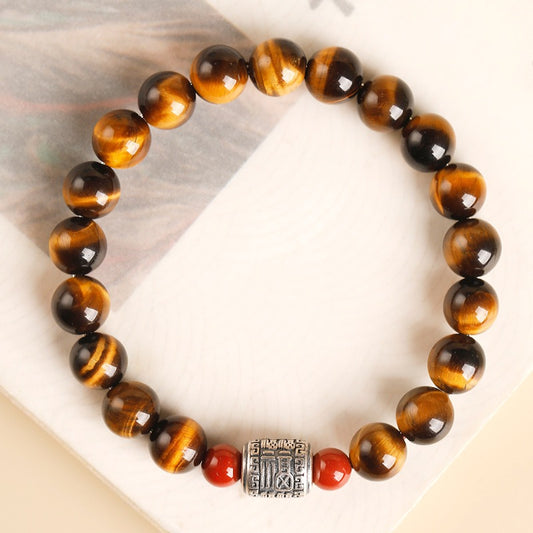 Yellow Tiger Eye Blessing Barrel Bracelet