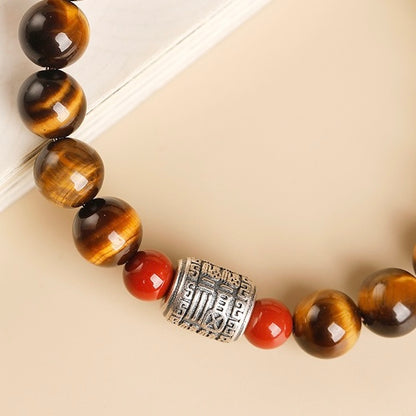 Yellow Tiger Eye Blessing Barrel Bracelet
