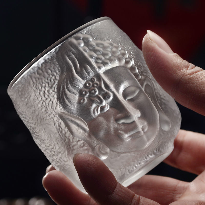 Fortune & Karma Yinian Buddhist Zen Buddha Serenity Crystal Kung Fu Tea Cup