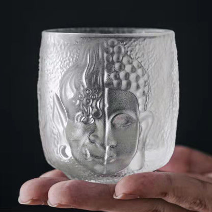 Fortune & Karma Yinian Buddhist Zen Buddha Serenity Crystal Kung Fu Tea Cup