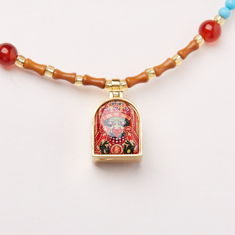 Zaki Lhamo Gau Olive Pit Necklace