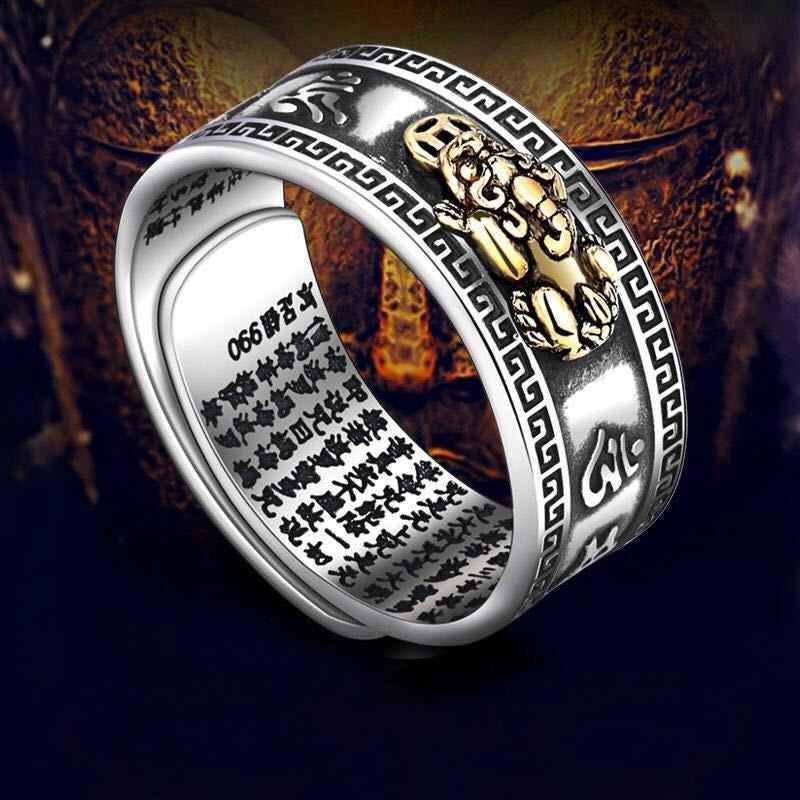 Lucky FengShui PiXiu Wealth Ring - Fortune & Karma