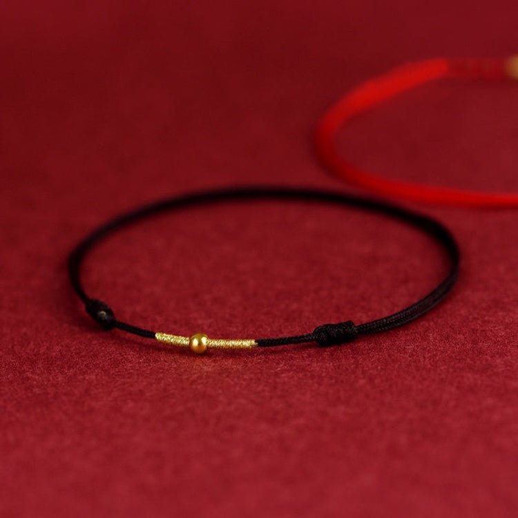 Golden Bead Protection Braided Rope Bracelet Anklet - Fortune & Karma