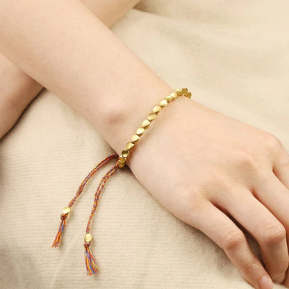 Tibetan Copper Beads Healing Luck Bracelet - Fortune & Karma