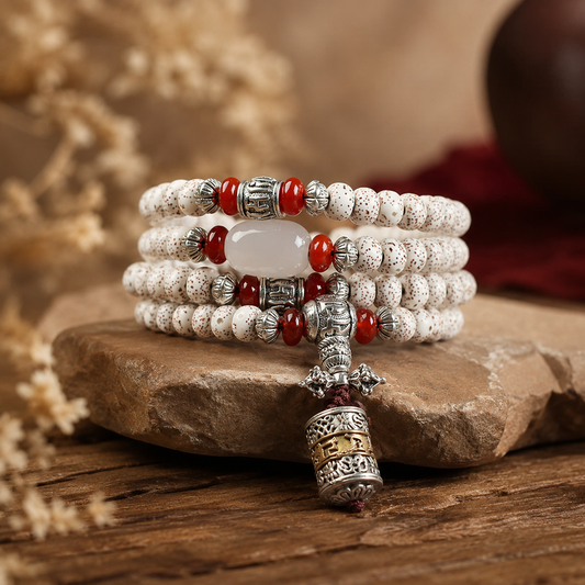 Tibetan Bodhi Seed Handcraft Mala Wisdom Necklace Bracelet